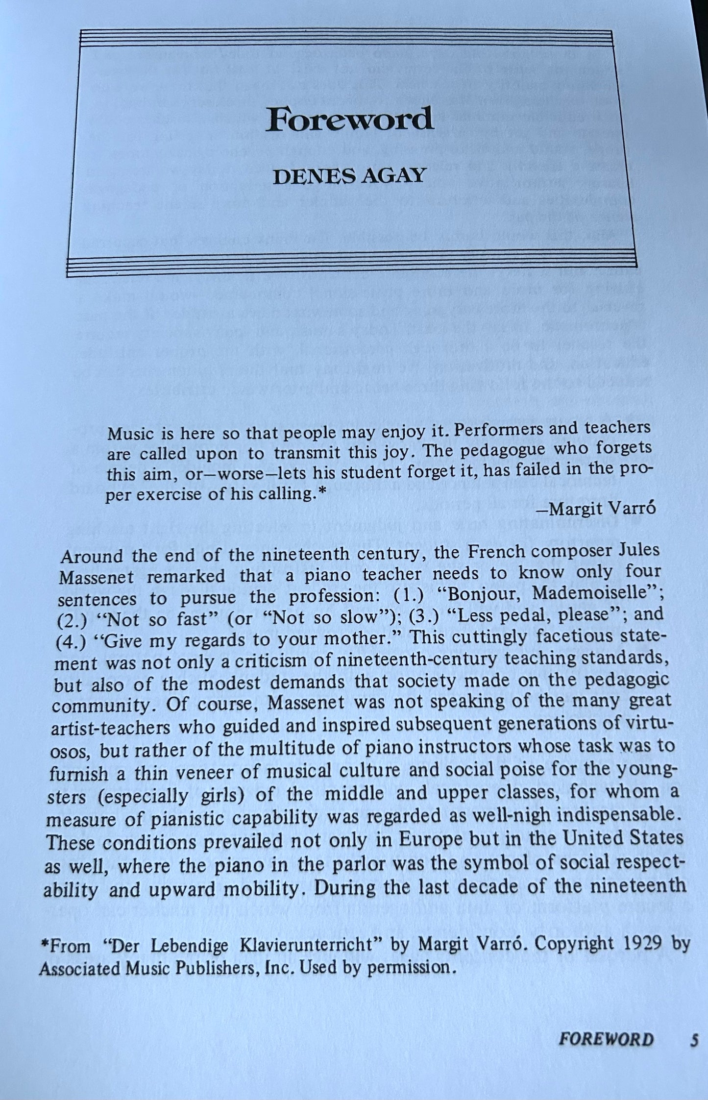 Denise Agay - The Art Of Teaching Piano Book (500 Page Reference/Guide)