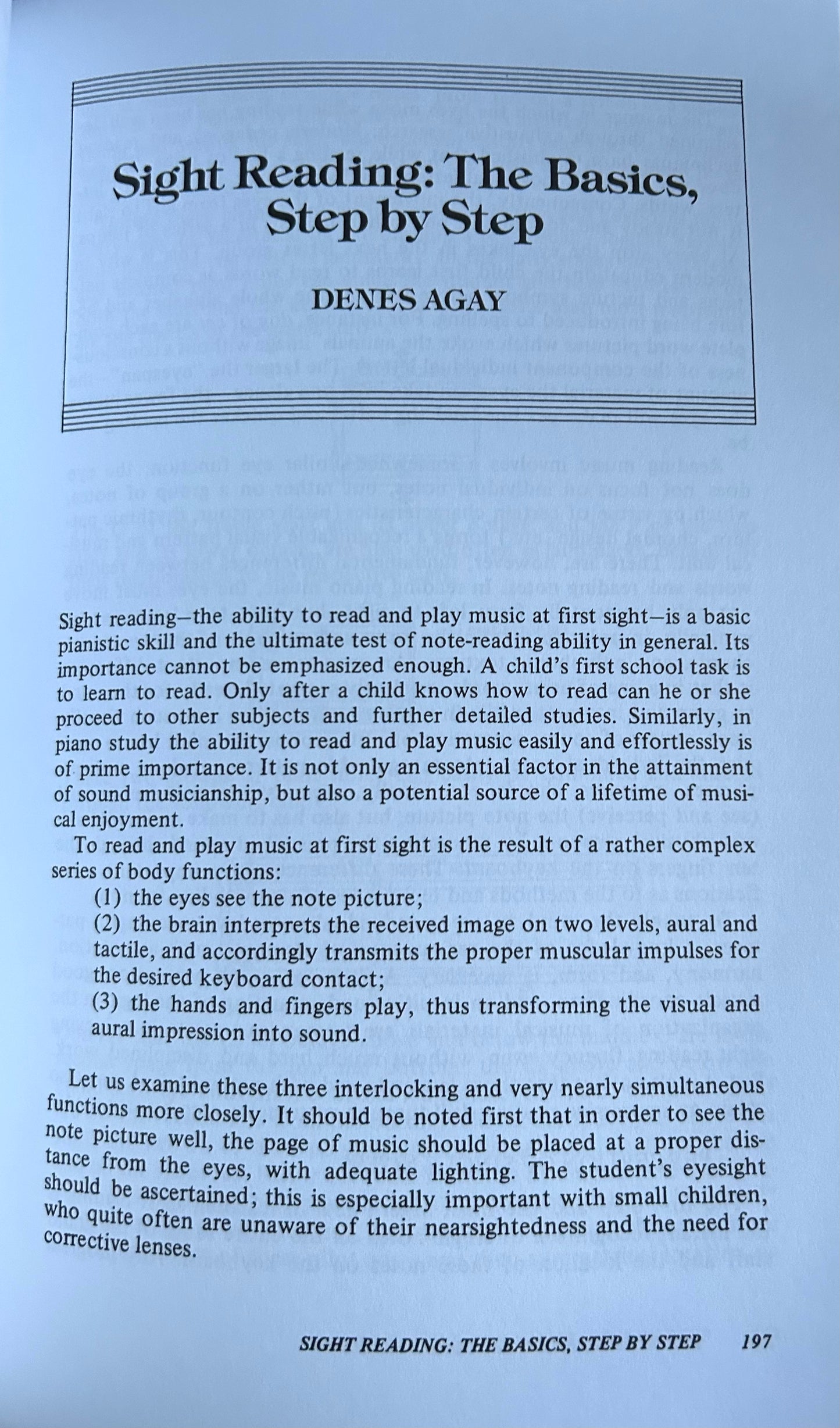 Denise Agay - The Art Of Teaching Piano Book (500 Page Reference/Guide)