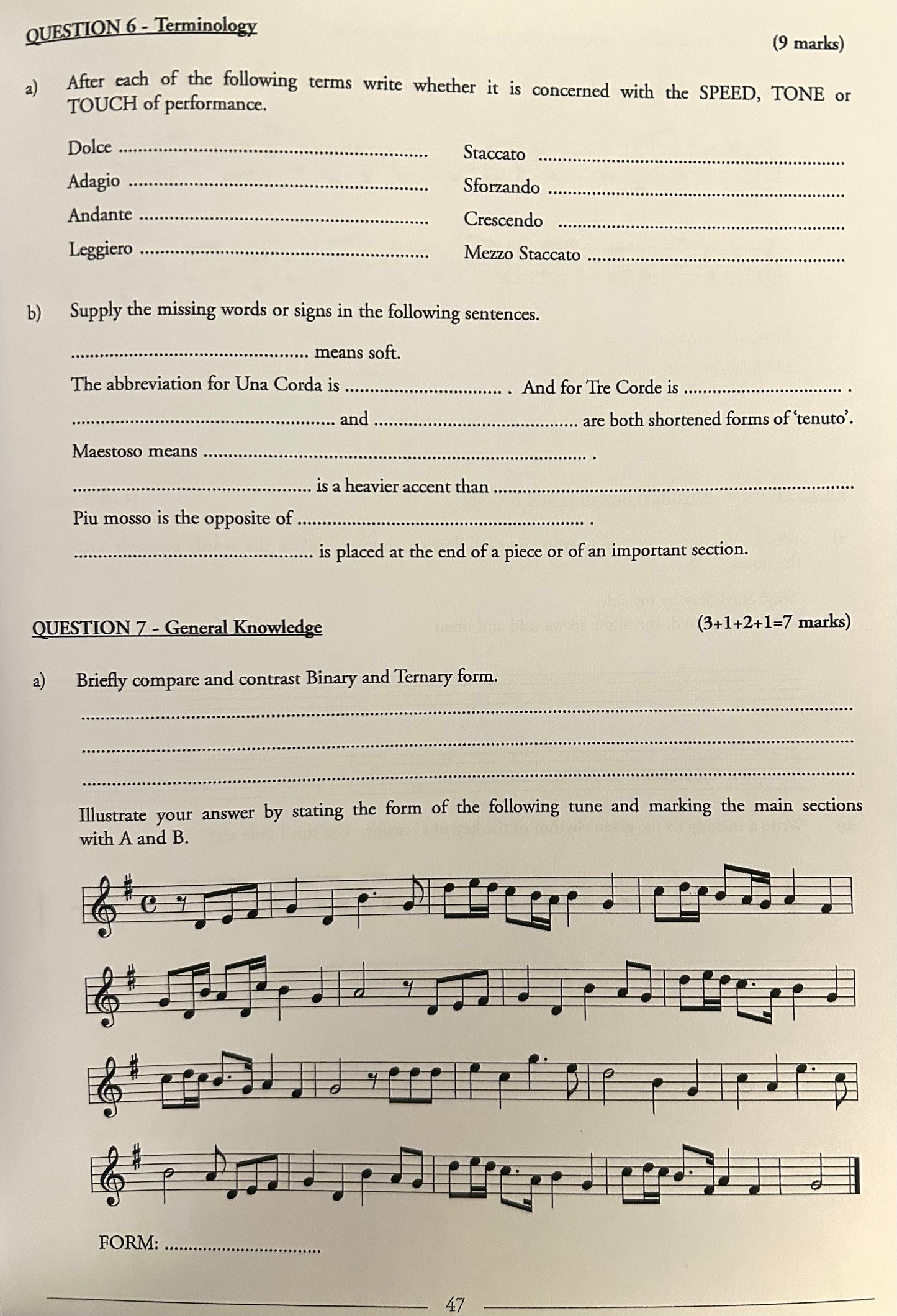Orpheus Musicianship - Grade 3 Test Papers Book