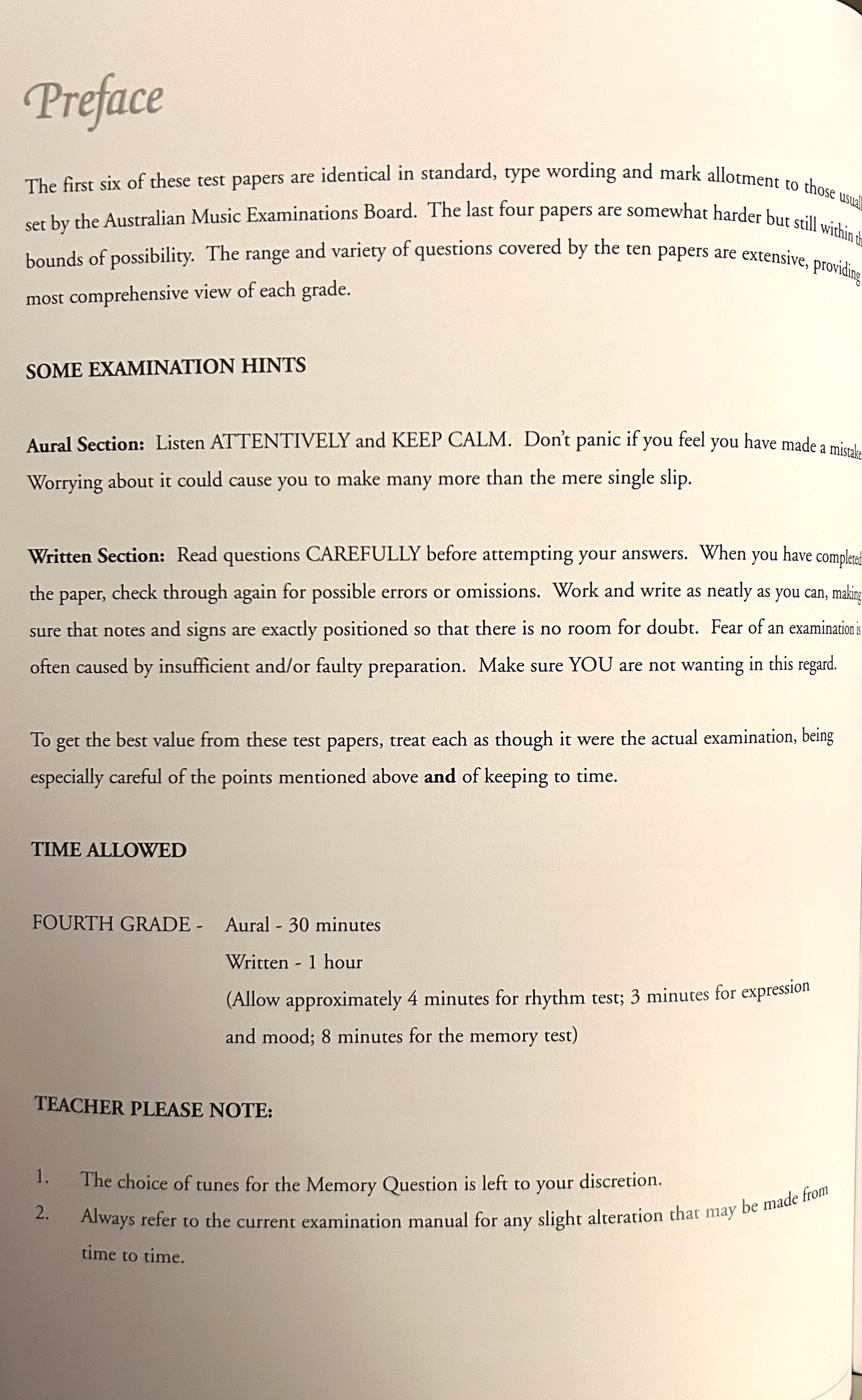 Orpheus Musicianship - Grade 4 Test Papers Book