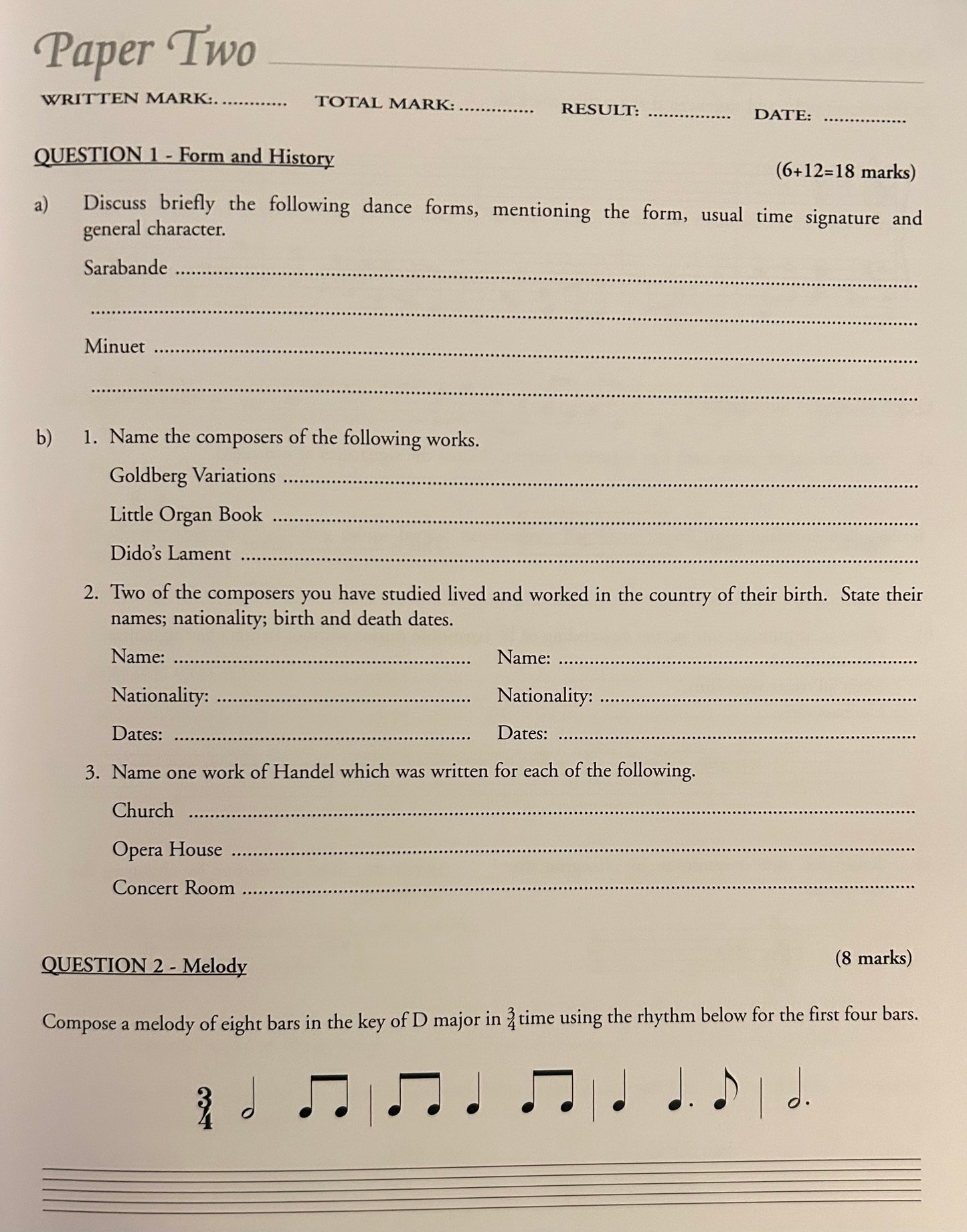 Orpheus Musicianship - Grade 4 Test Papers Book