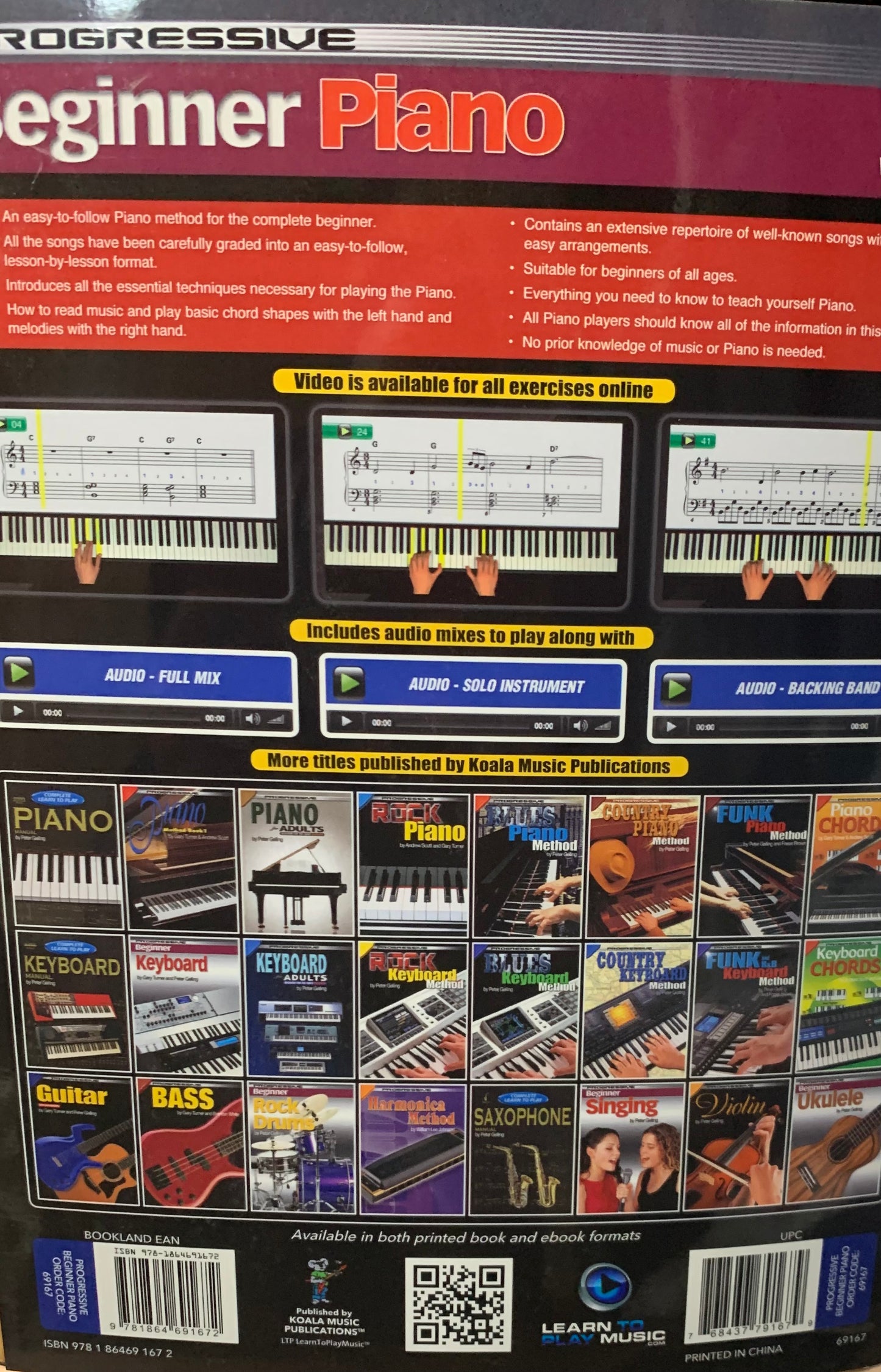 Progressive Beginner Piano Book/Ola