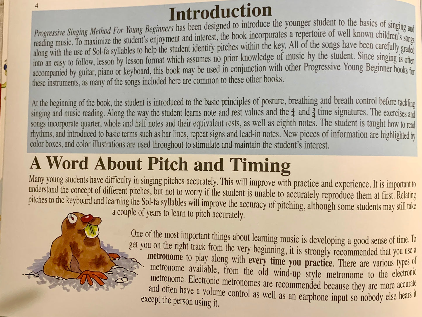 Progressive Singing Method For Young Beginners Book/Ola