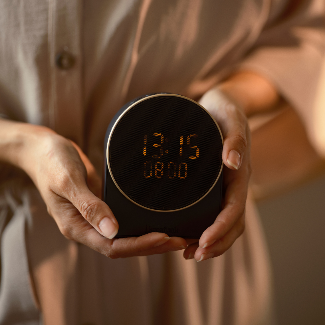Kreafunk Ivy Alarm Clock W/ Bluetooth Speaker - Black