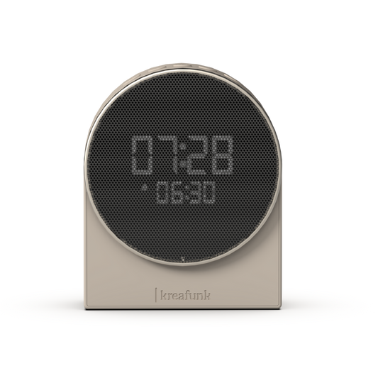 Kreafunk Ivy Alarm Clock W/ Bluetooth Speaker - Ivory Sand