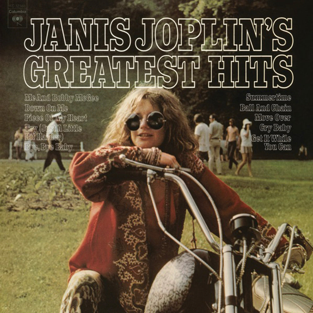 Crosley Record Storage Crate Janis Joplin Janis Joplin's Greatest Hits Vinyl Album Bundle