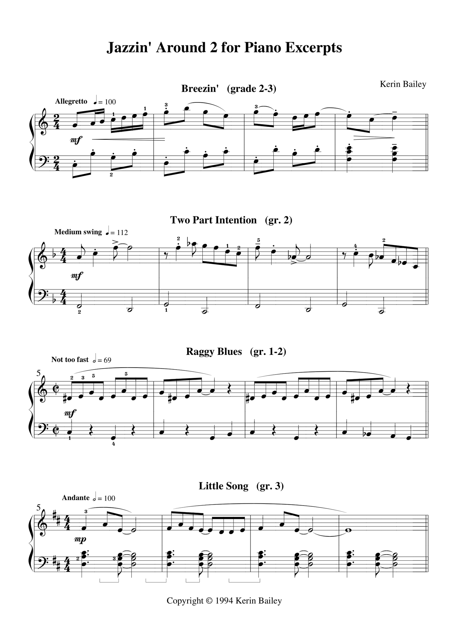 Jazzin' Around For Piano Book 2 with Cd
