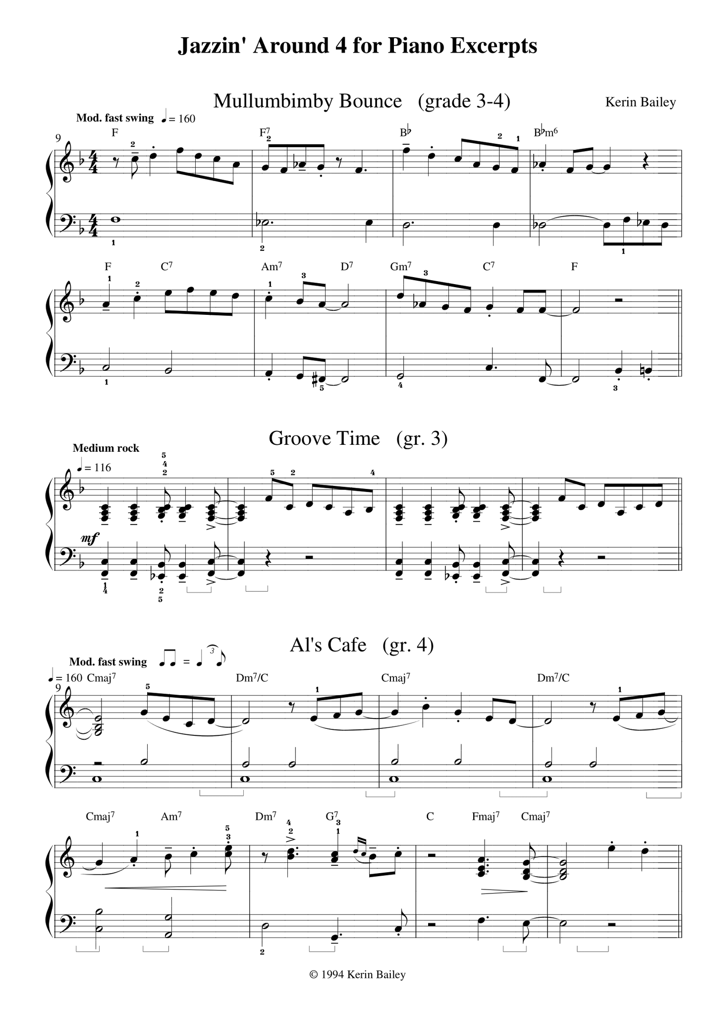 Jazzin' Around For Piano Book 4 with Cd