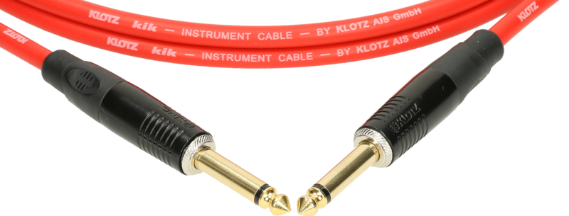 Klotz KIK KG PP Kik Pro Instrument Cable With Metal Jack - Red - 3m
