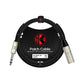 Kirlin 3FT Male XLR - 6.5 Stereo Jack Cable [KMP483PR-3]