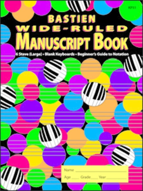 Manuscript Book Wide Ruled With Keyboards