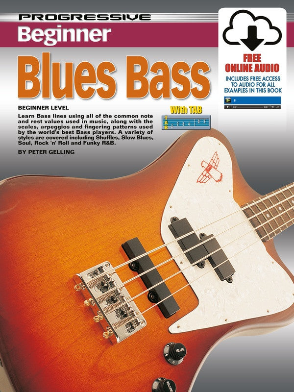 Progressive Beginner Blues Bass Book/Ola
