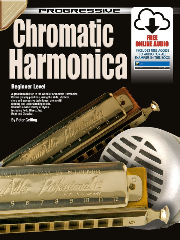 Progressive Chromatic Harmonica Bk/Ola