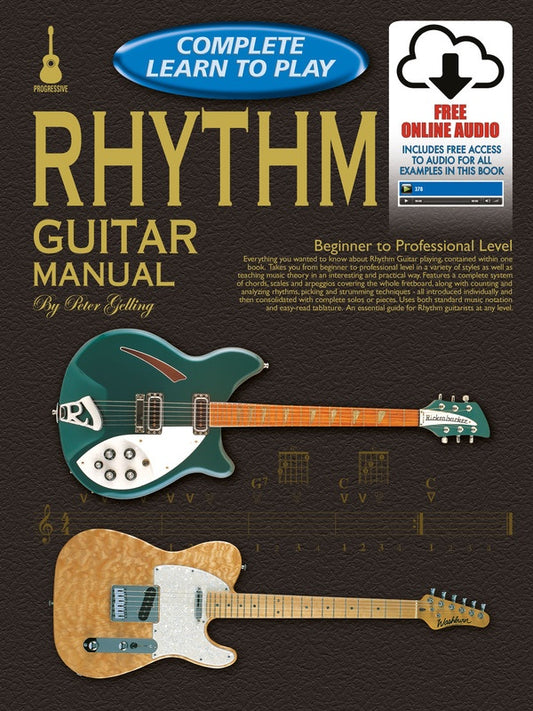 Progressive Complete Learn To Play Rhythm Guitar Manual Book/Ola