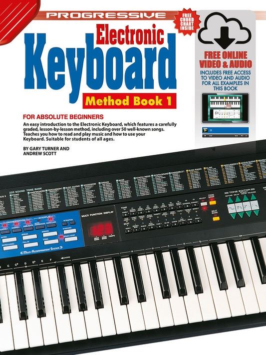 Progressive Electronic Keyboard Method Book 1 (Book/Ola)