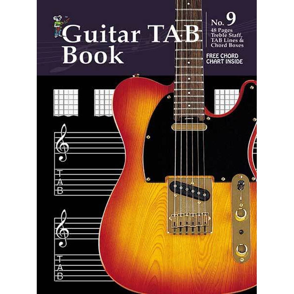 Progressive Manuscript Book 9 (Tab/Staff/Lines/Chords/48 Pages)