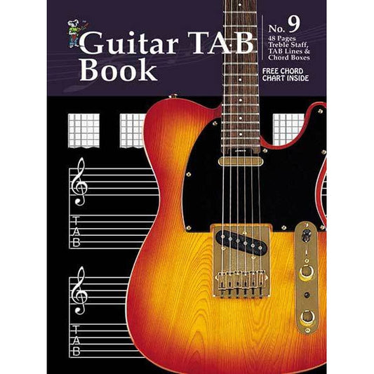 Progressive Manuscript Book 9 (Tab/Staff/Lines/Chords/48 Pages)