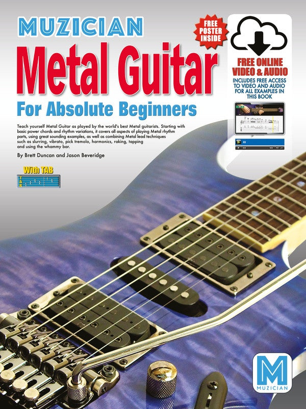 Muzician Metal Guitar For Absolute Beginners Book/Ola
