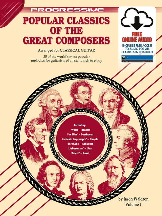 Progressive Popular Classics Of The Great Composers Volume 1 Book (Book/Ola)