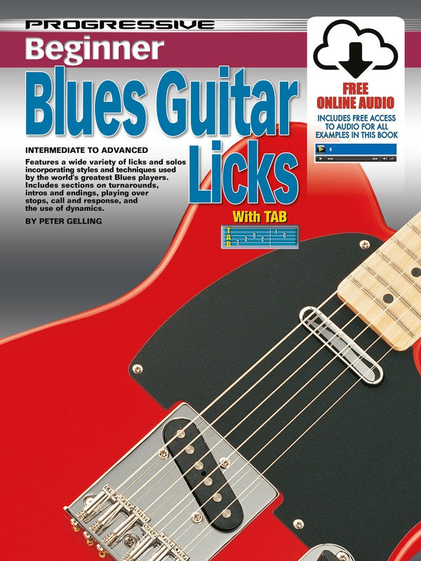 Progressive Beginner Blues Guitar Licks Book/Ola