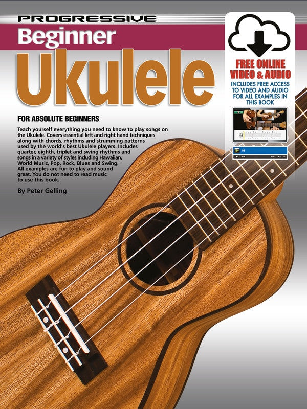 Progressive Beginner Ukulele Book and Online Audio