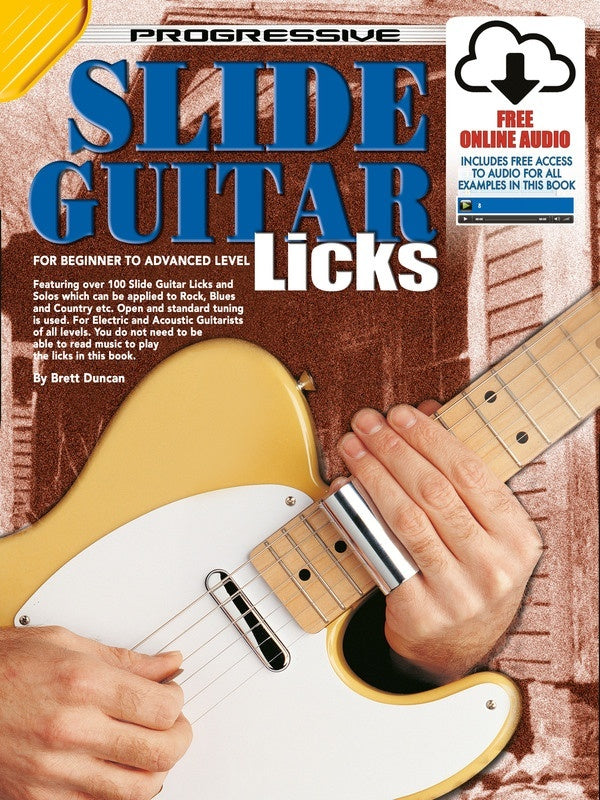 Progressive Slide Guitar Licks Book/Ola