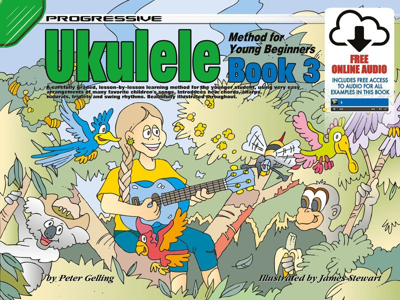 Progressive Ukulele Method For Young Beginners - Book 3 (Book/Ola)