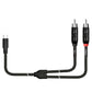 Kirlin 6ft USB C Cable to 2 x RCA (Tip Ring) [KUYC-394B-BK-6]
