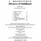 Aram Khachaturian - Pictures Of Childhood Piano Book