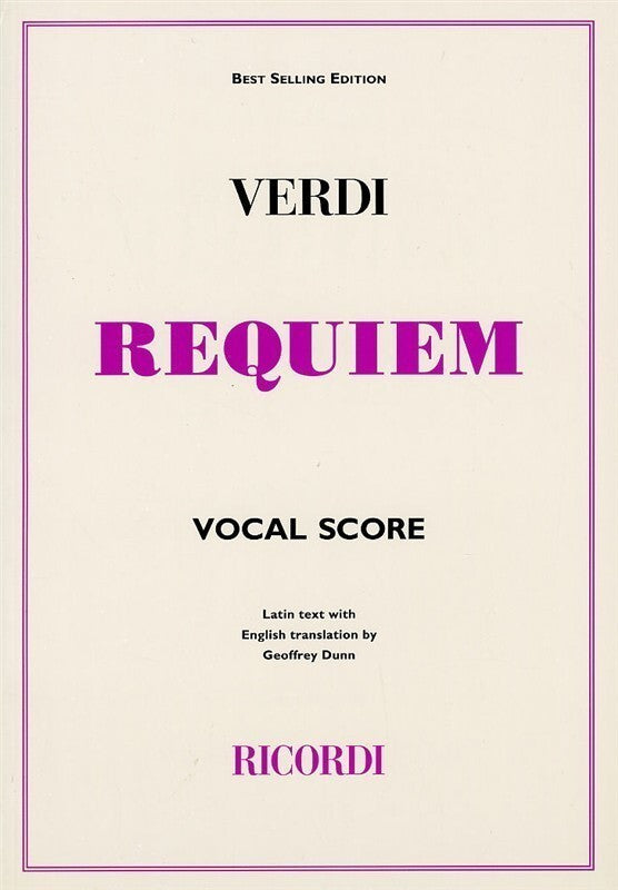 Verdi - Requiem Vocal Score