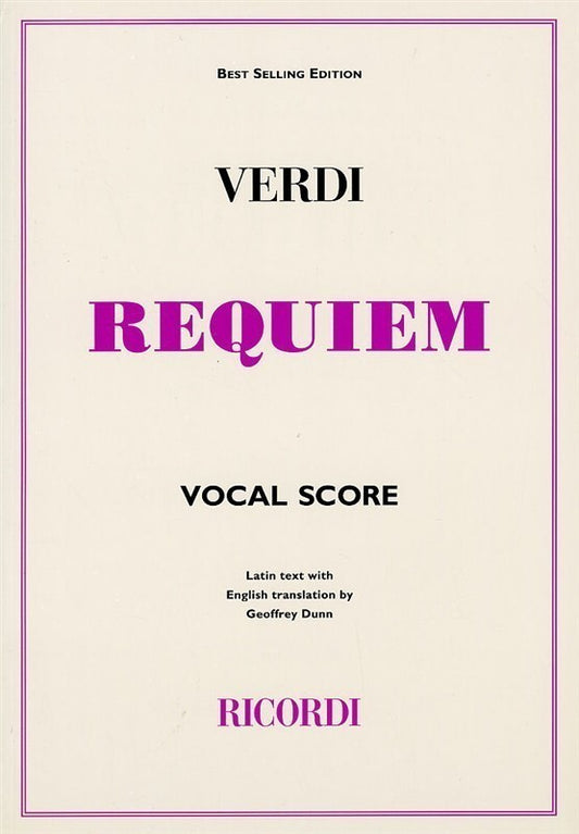Verdi - Requiem Vocal Score