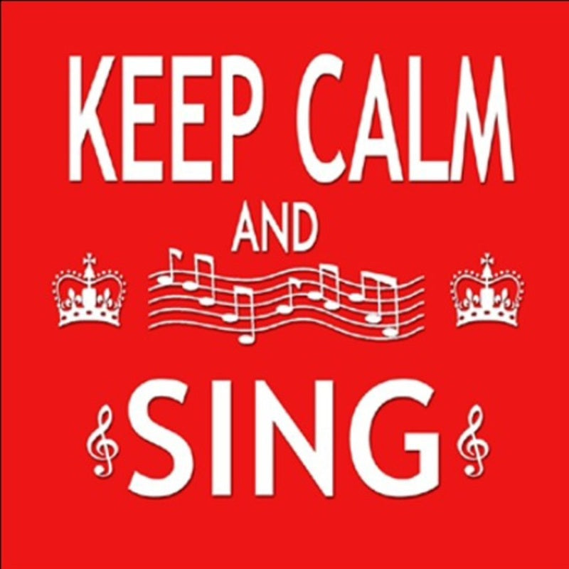 FRIDGE MAGNET - KEEP CALM & SING