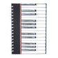 A5 Hardback Spiral Bound Notebook - Piano Keys Design
