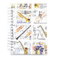 A6 HARDBACK SPIRAL NOTEBOOK MUSIC INSTRUMENTS