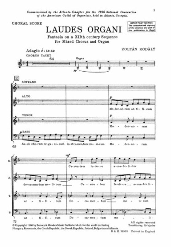 Laudes Organi Chl Sc