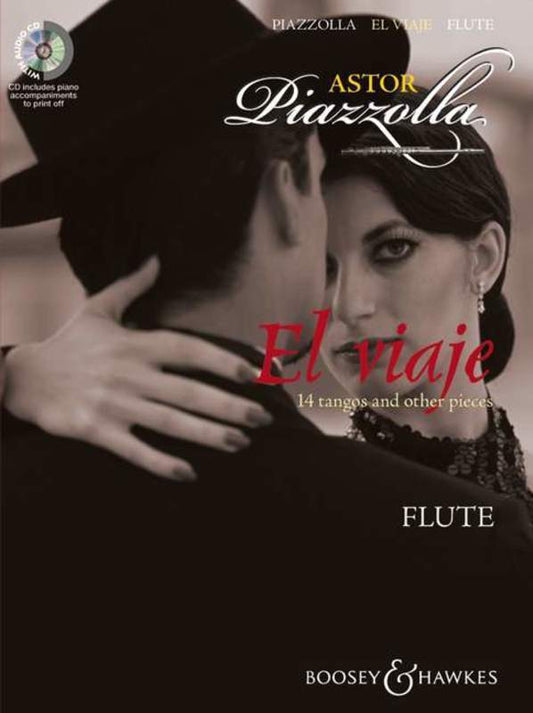 El Viaje 14 Piazzolla Tangos Flt Pno Bk/Cd