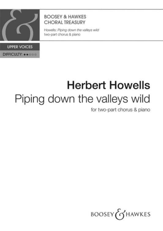 Piping Down The Valleys Wild - 2 Part Vocal Sheet Music