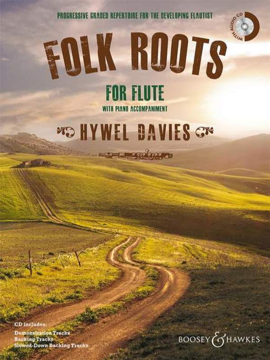 Folk Roots For Flute and Piano Book/Cd