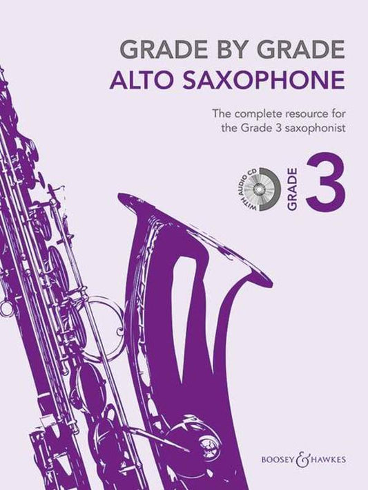 Grade By Grade Alto Saxophone Gr 3 Bk/Cd