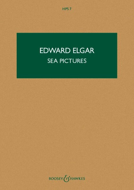 Elgar - Sea Pictures Op 37 Contralto/Orchestra Study Score