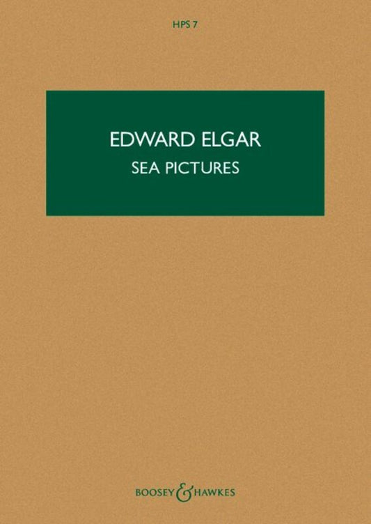 Elgar - Sea Pictures Op 37 Contralto/Orchestra Study Score