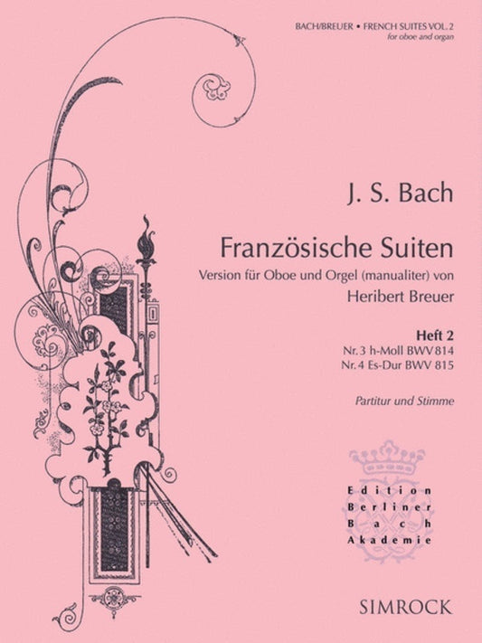 French Suites Bk 2 Arr Breuer Oboe And Organ