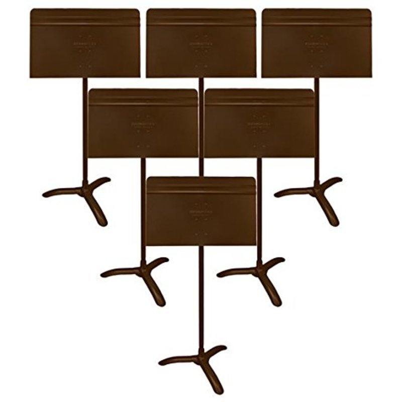 MUSIC STAND SYMPHONY BROWN 6 STANDS