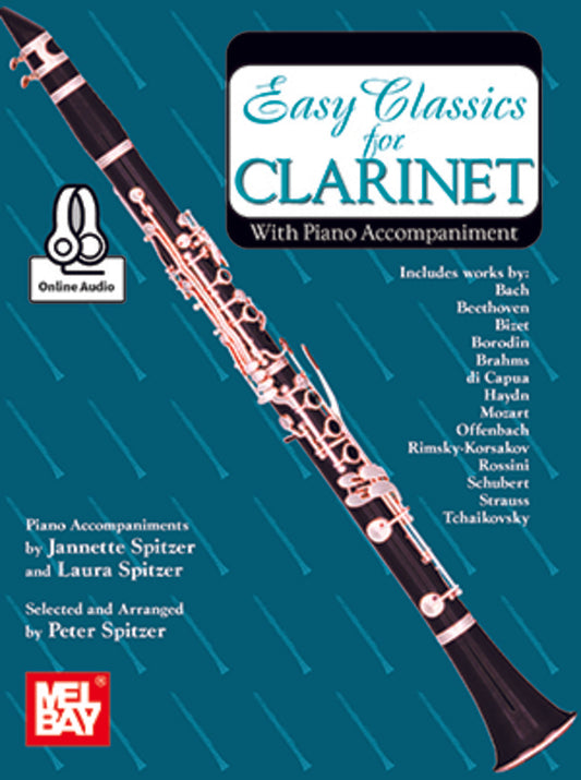 Easy Classics For Clarinet With Piano Accompaniment Bk/Ola