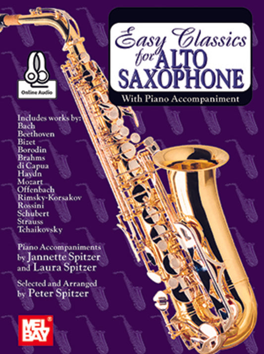 Easy Classics For Alto Sax With Piano Accompaniment Bk/Ola