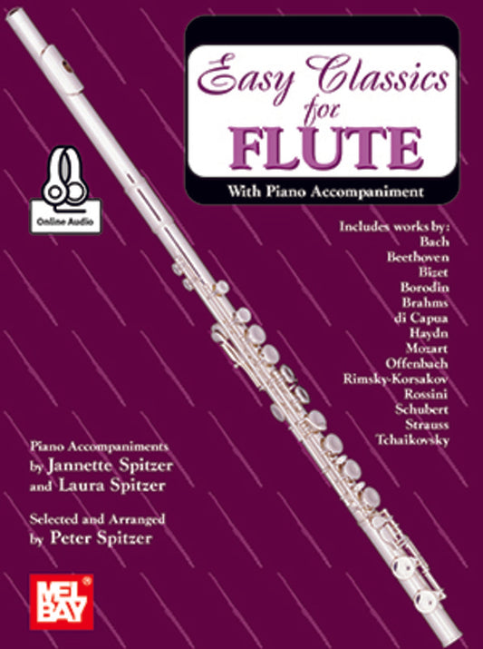 Easy Classics For Flute With Piano Accompaniment Bk/Ola