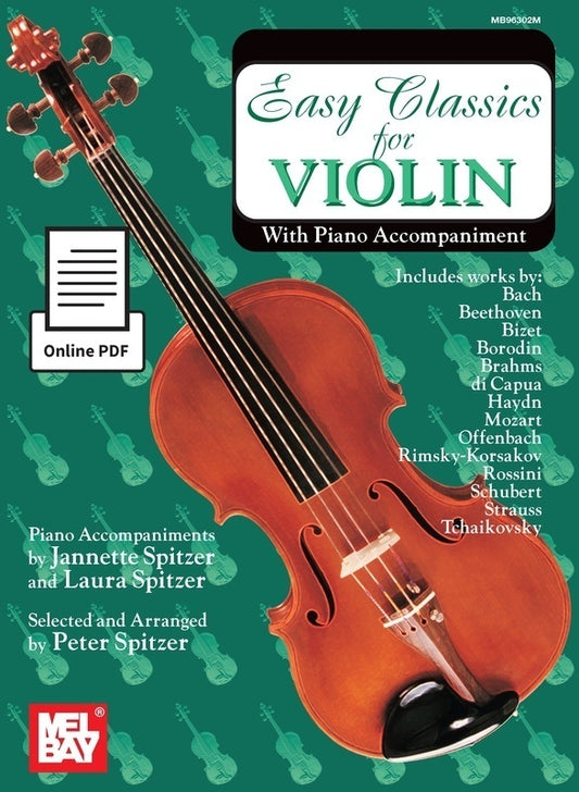 Easy Classics For Violin With Piano Accompaniment