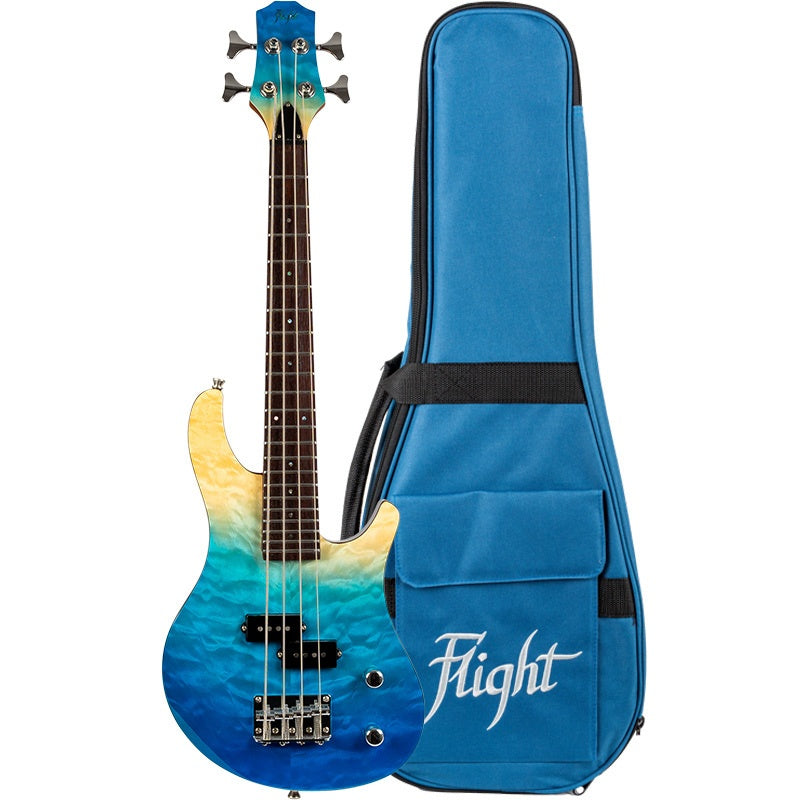 Flight Mini Bass Solid Body Electric Ukulele Musical Instruments & Accessories