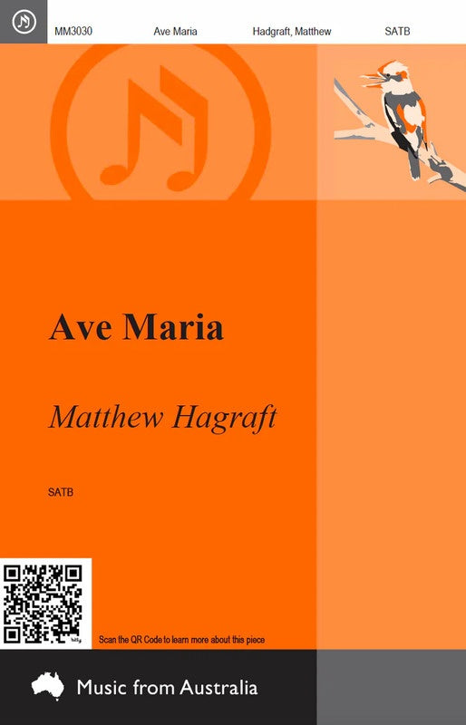 Hadgraft - Ave Maria SATB/Organ Vocal Sheet Music