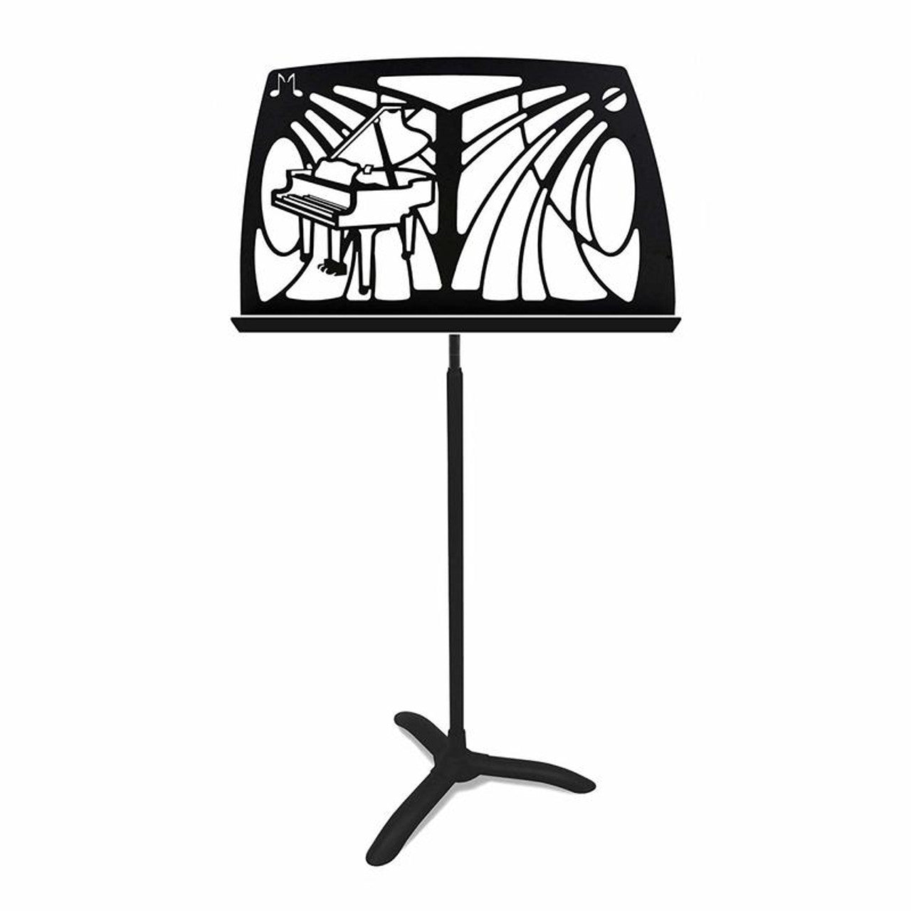 Manhasset Noteworthy Piano Design Music Stand - Black